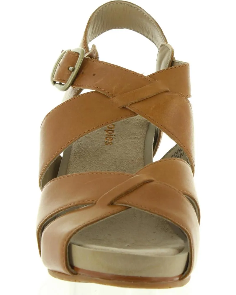 SANDALIAS DE MUJER HUSH PUPPIES 56060250 FINTAN 91 MARRON CLAIR
