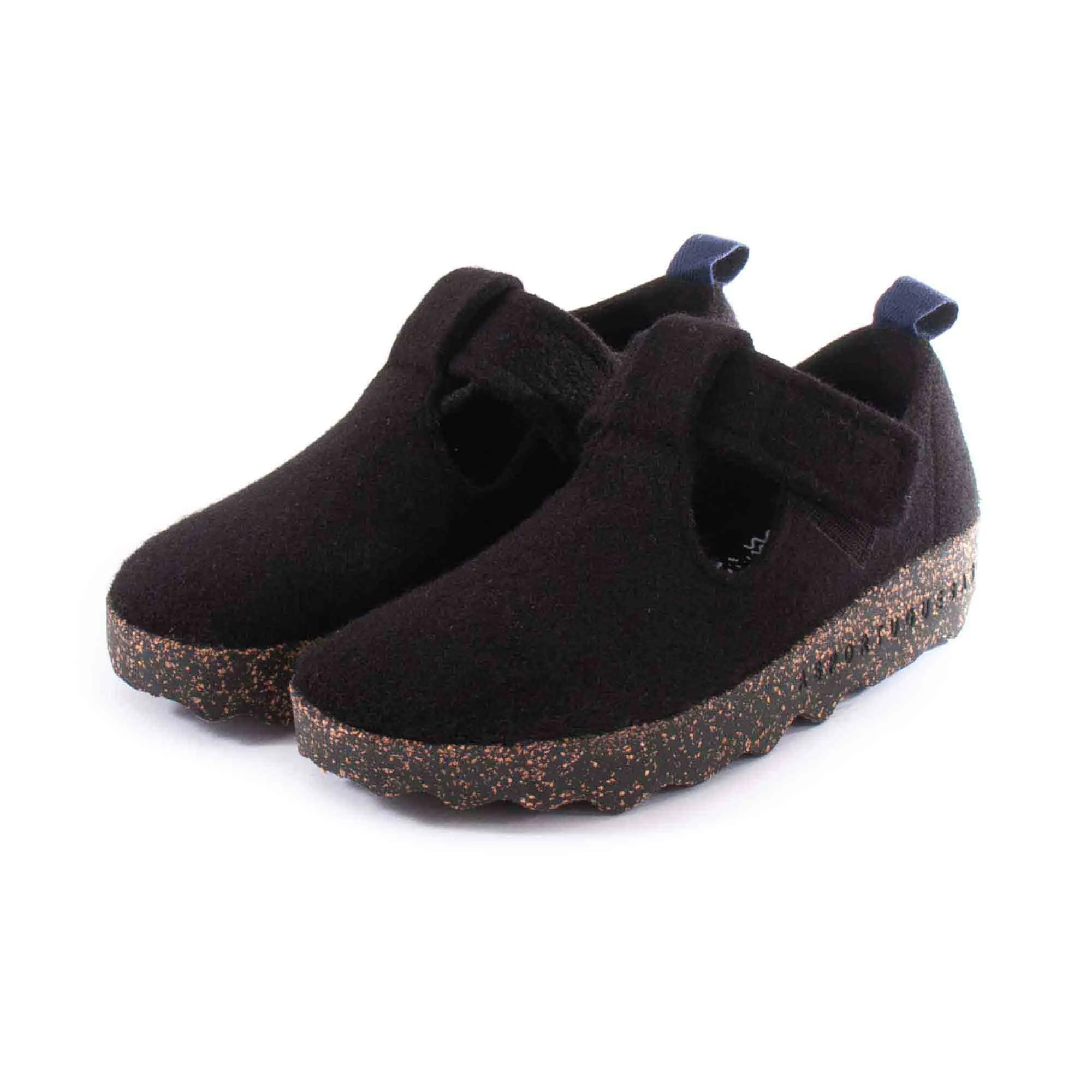 Sapatos ASPORTUGUESAS Cate Tweed Felt Black P018085004