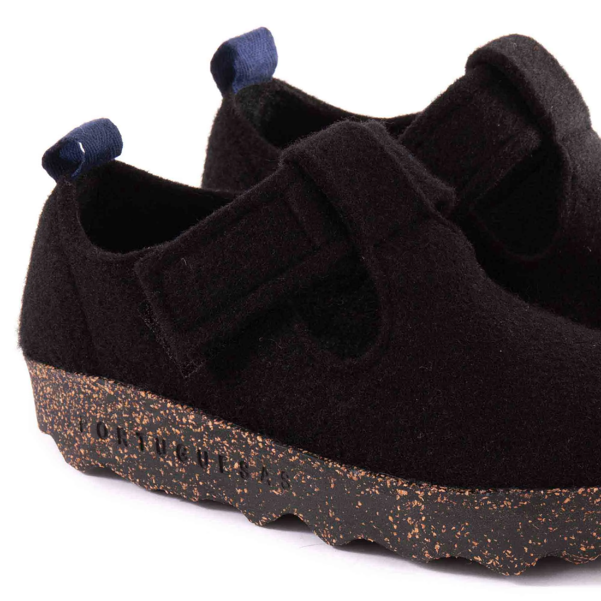 Sapatos ASPORTUGUESAS Cate Tweed Felt Black P018085004