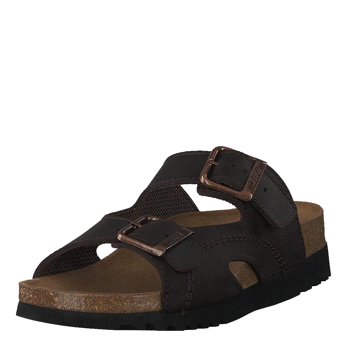 Scholl Moldava Wg Ad Oiled Leather Dk Brown/rose Gold