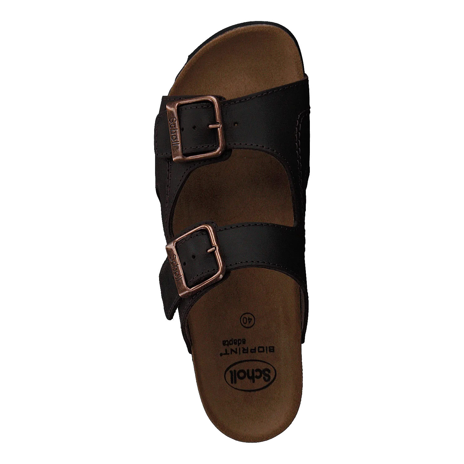 Scholl Moldava Wg Ad Oiled Leather Dk Brown/rose Gold