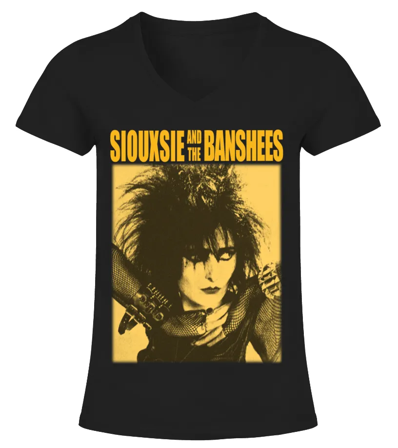 Siouxsie And The Banshees BK (26) Camiseta cuello pico Mujer