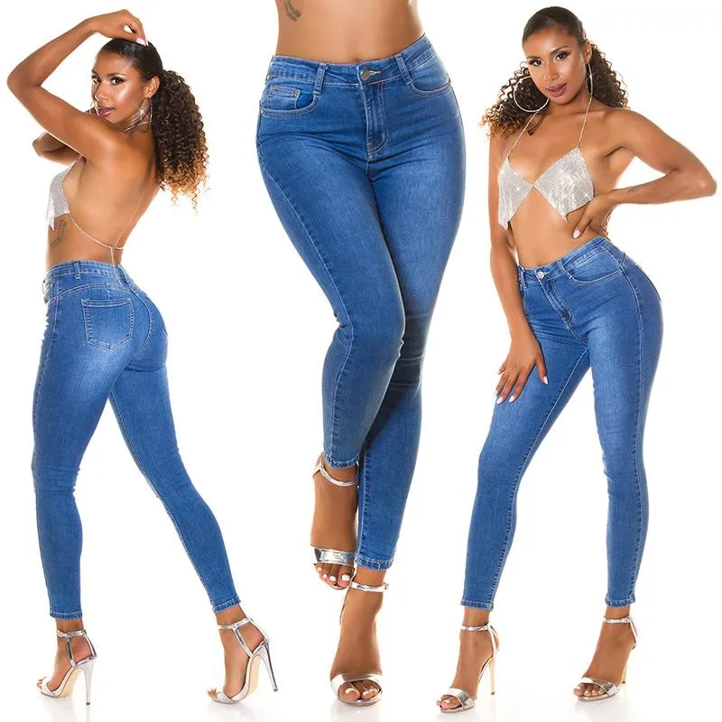 Skinny Jeans de cintura alta
