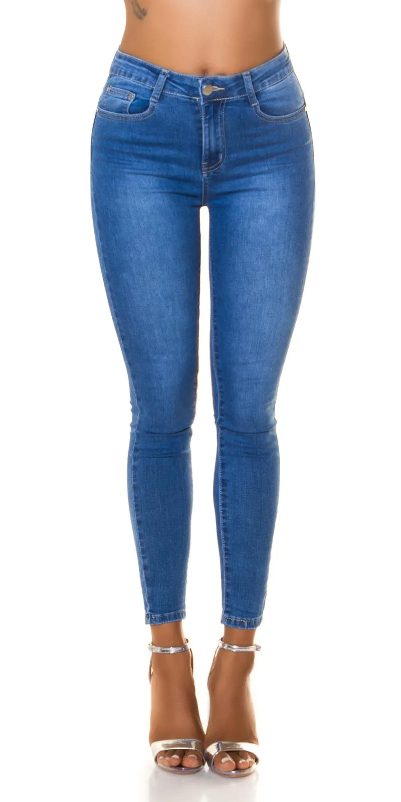 Skinny Jeans de cintura alta