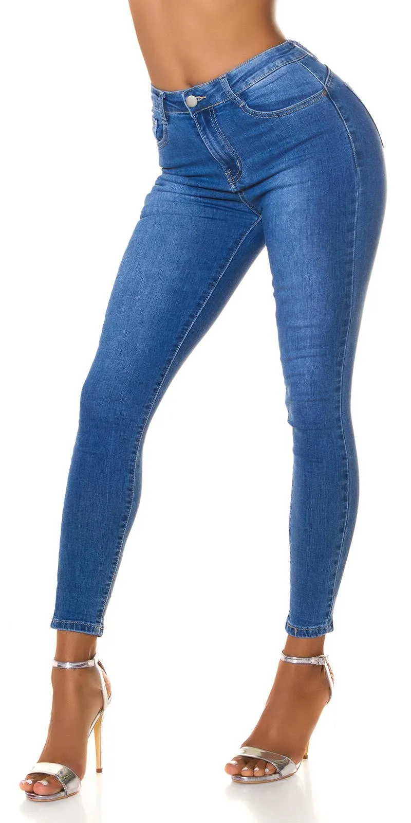 Skinny Jeans de cintura alta
