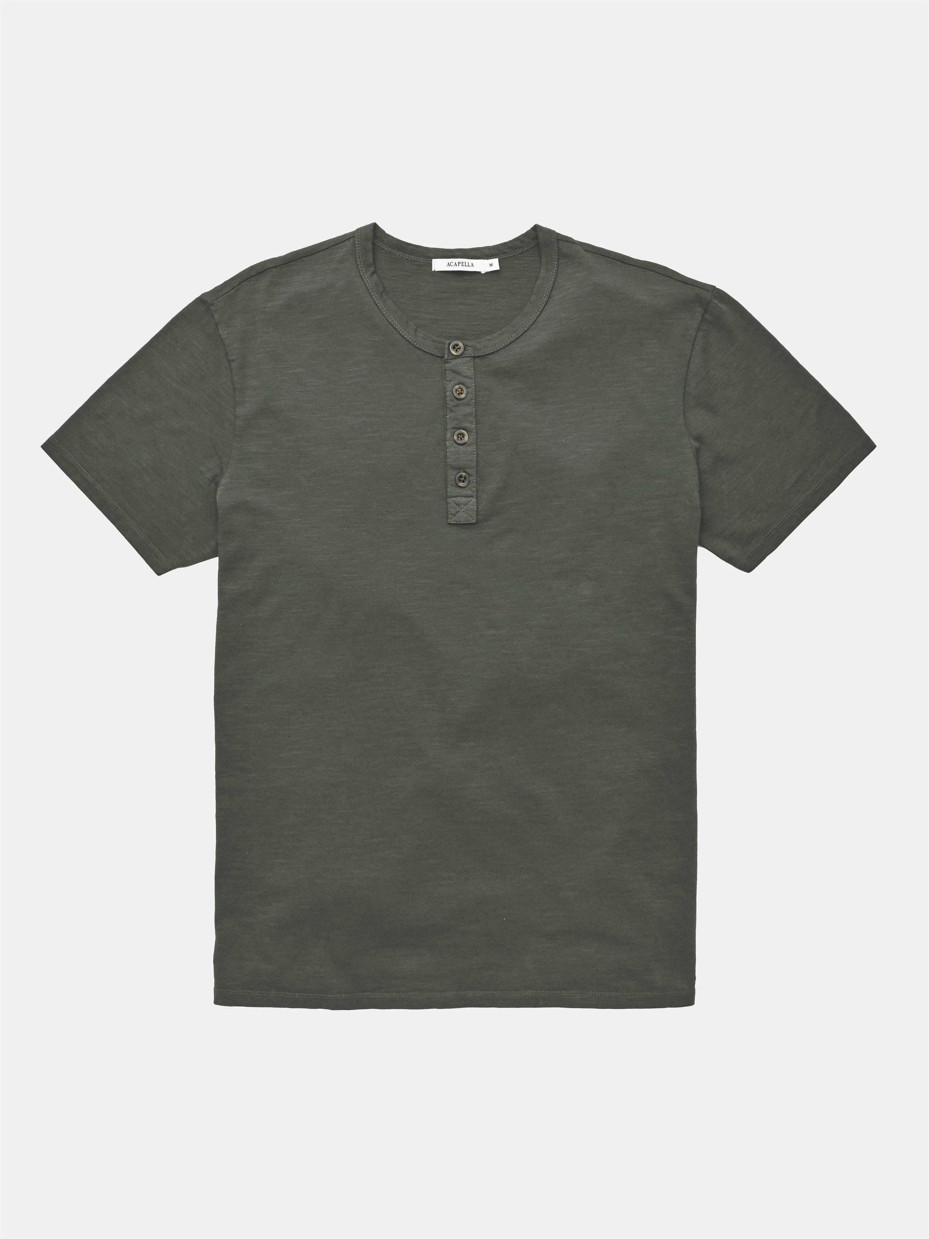 SLUB SS HENLEY  TEE