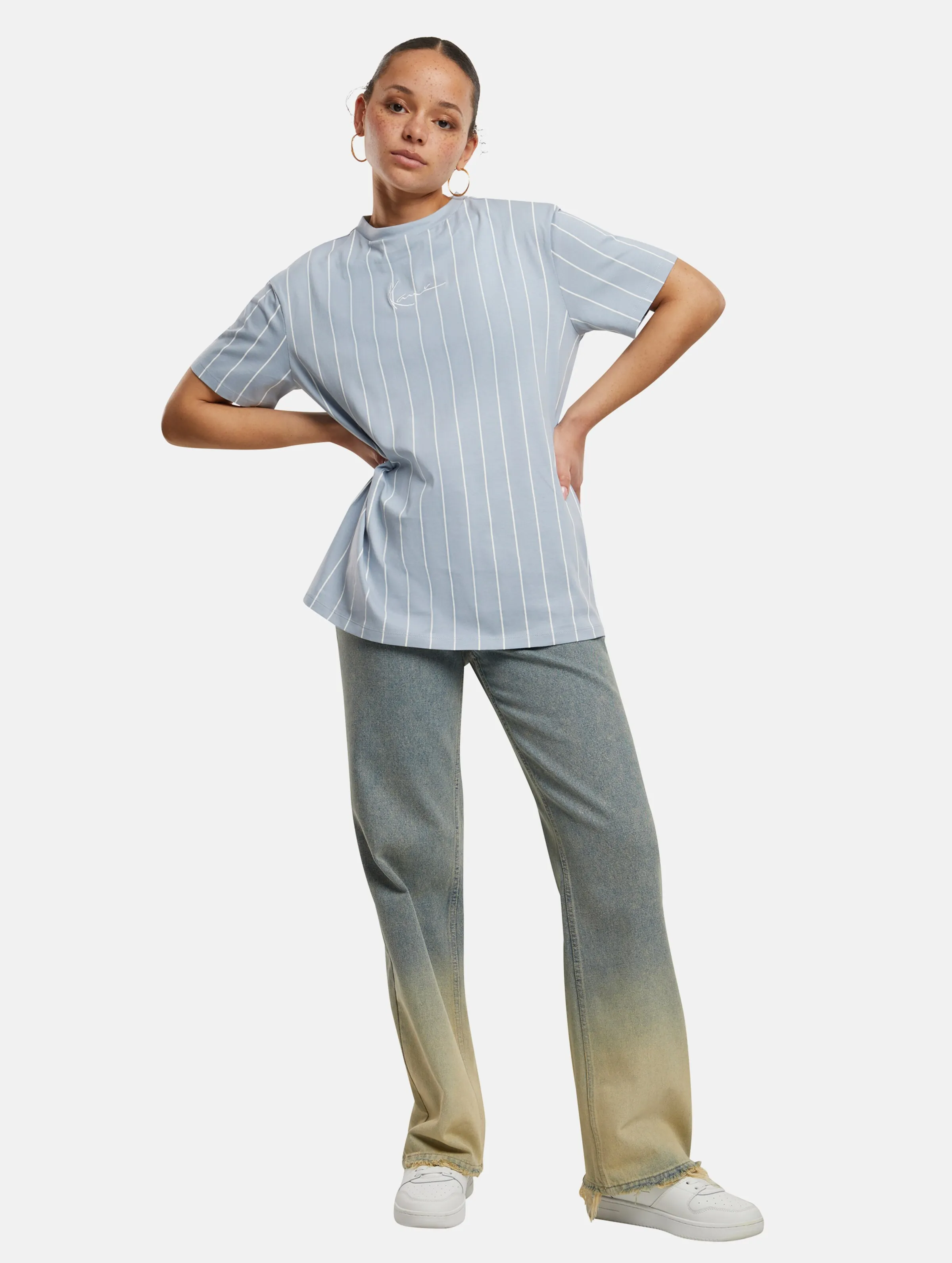 Small Signature Essential Pinstripe Oversized