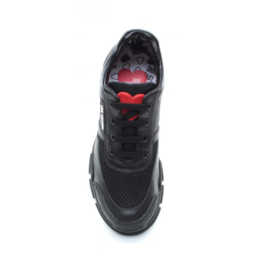 Sneakers Mujer LOVE MOSCHINO JA15664 Gli Cro Ne Cuero Negro