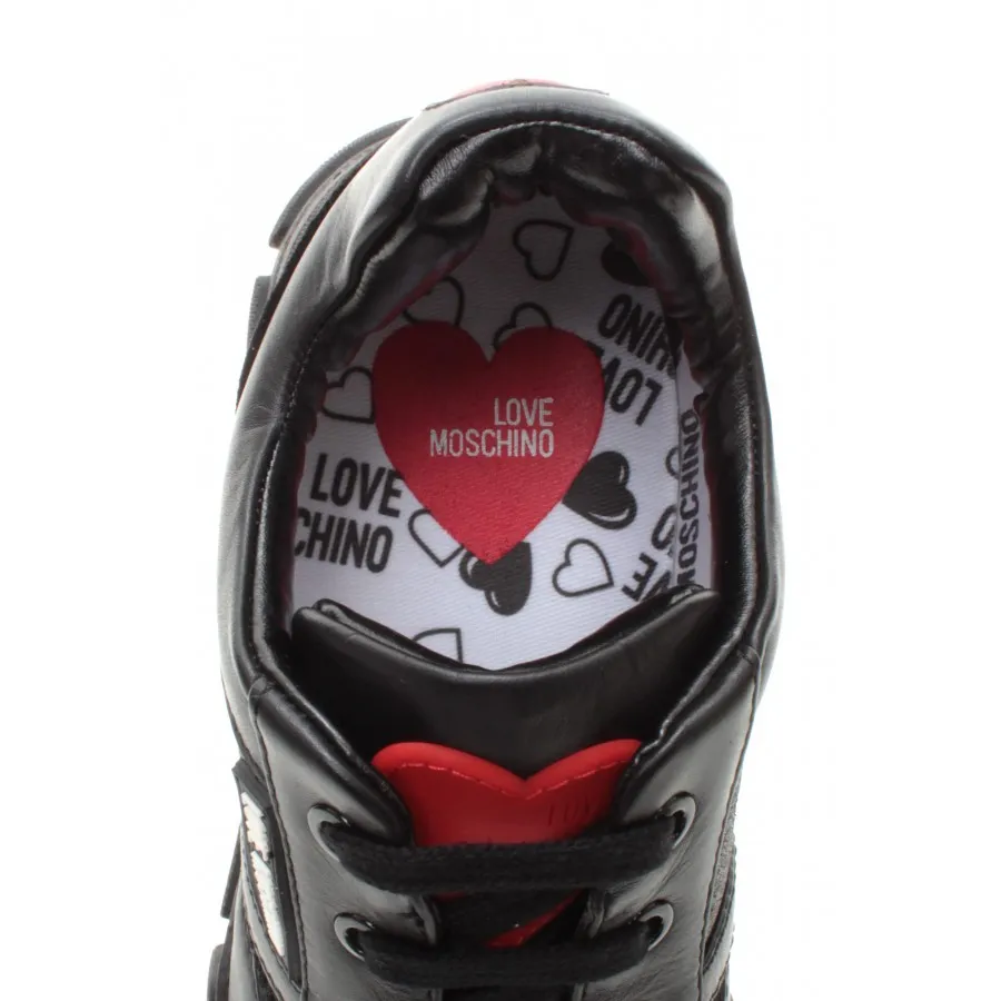 Sneakers Mujer LOVE MOSCHINO JA15664 Gli Cro Ne Cuero Negro