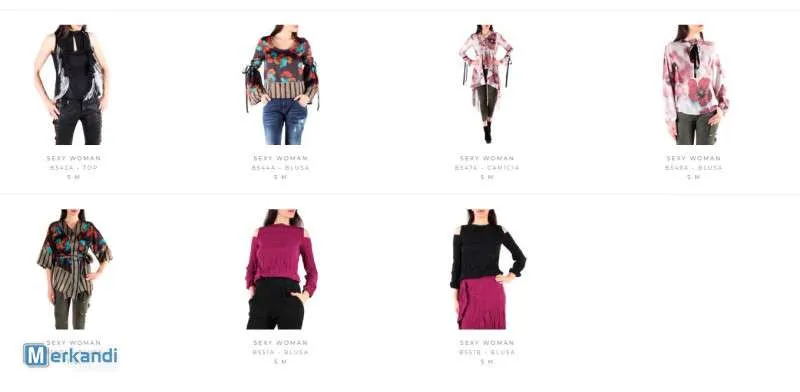 STOCK DE CAMISAS Y BLUSAS DE MUJER