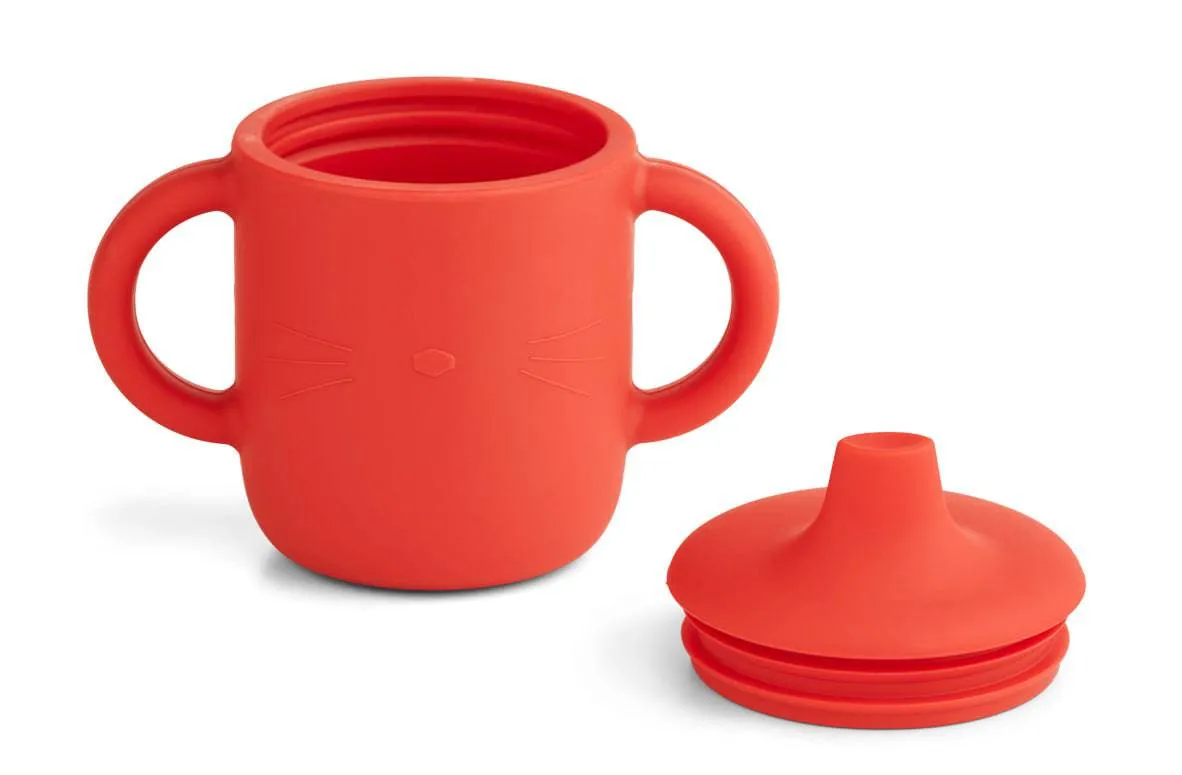Taza Silicona LIEWOOD Neil · Cat Apple Red