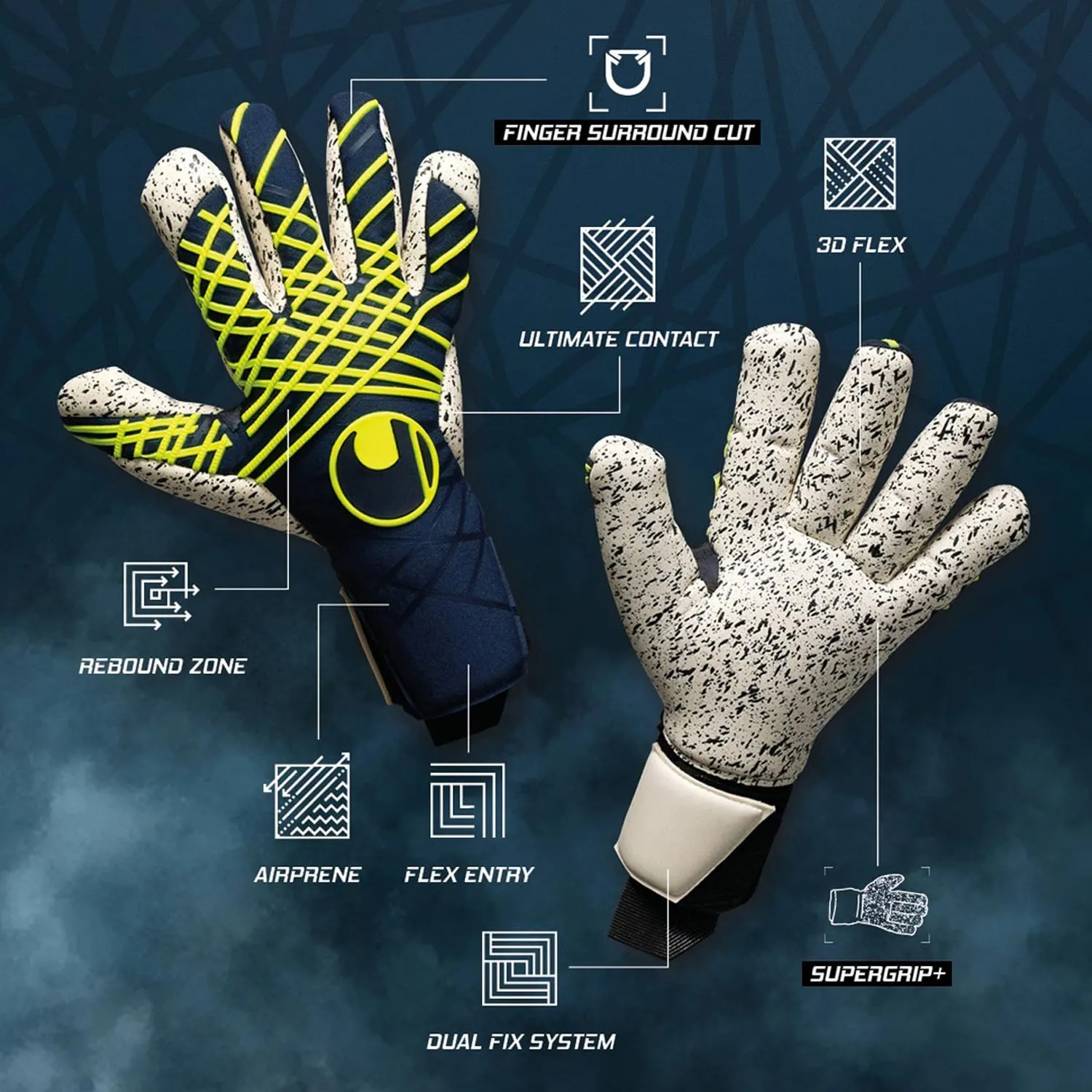 Uhlsport Prediction Supergrip+ Finger Surround