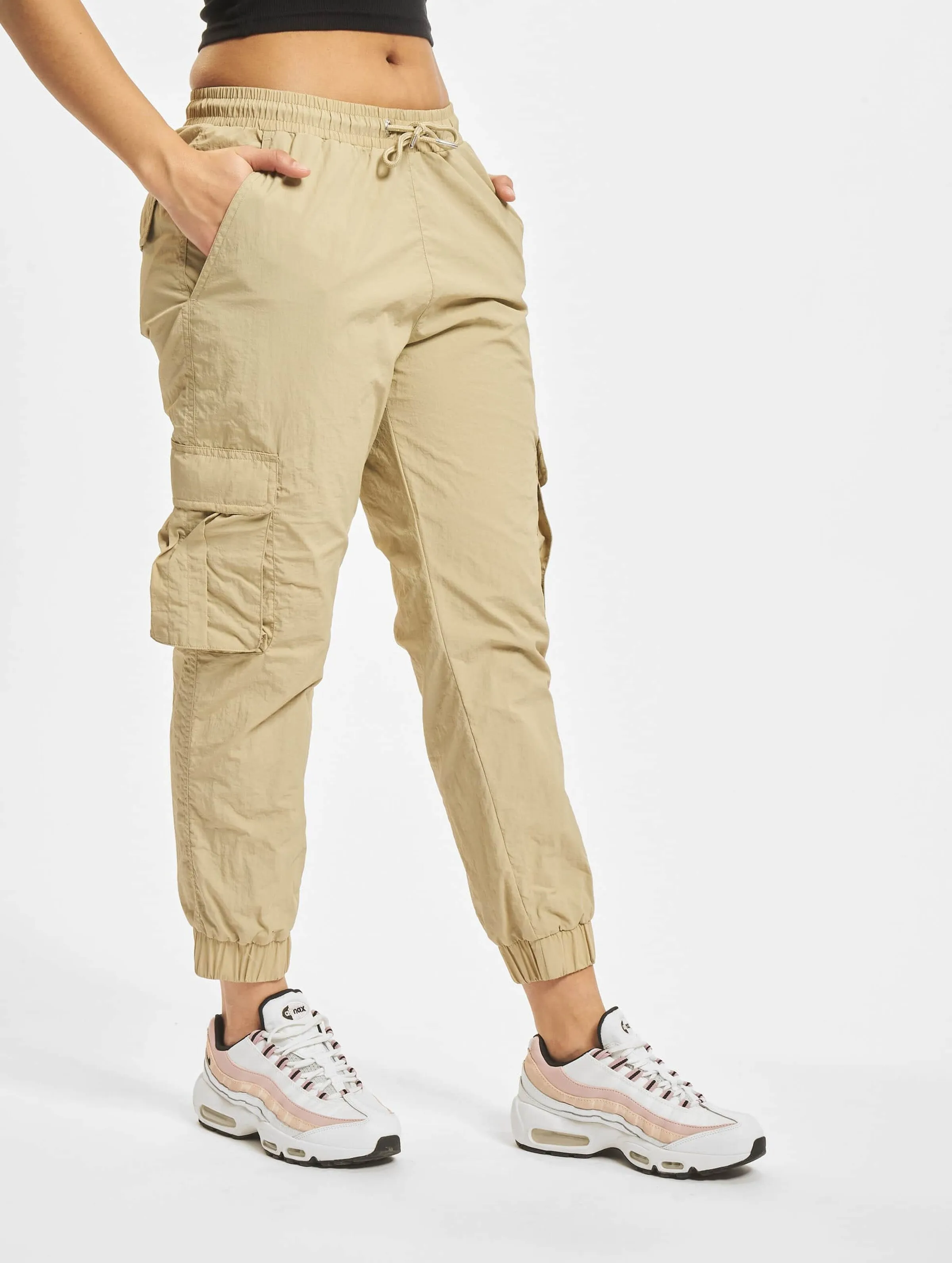 Urban Classics Ladies High Waist Crinkle Nylon