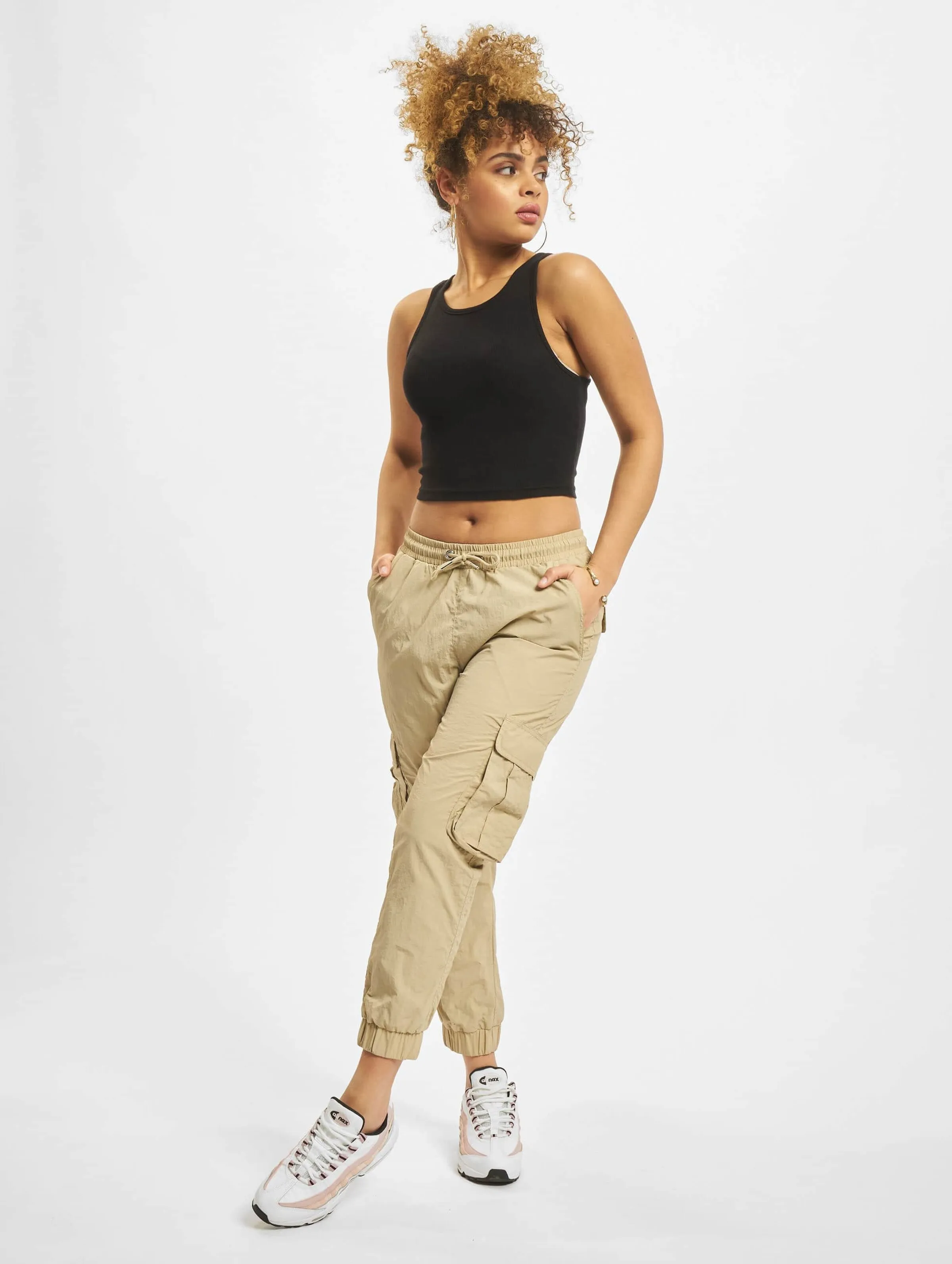 Urban Classics Ladies High Waist Crinkle Nylon