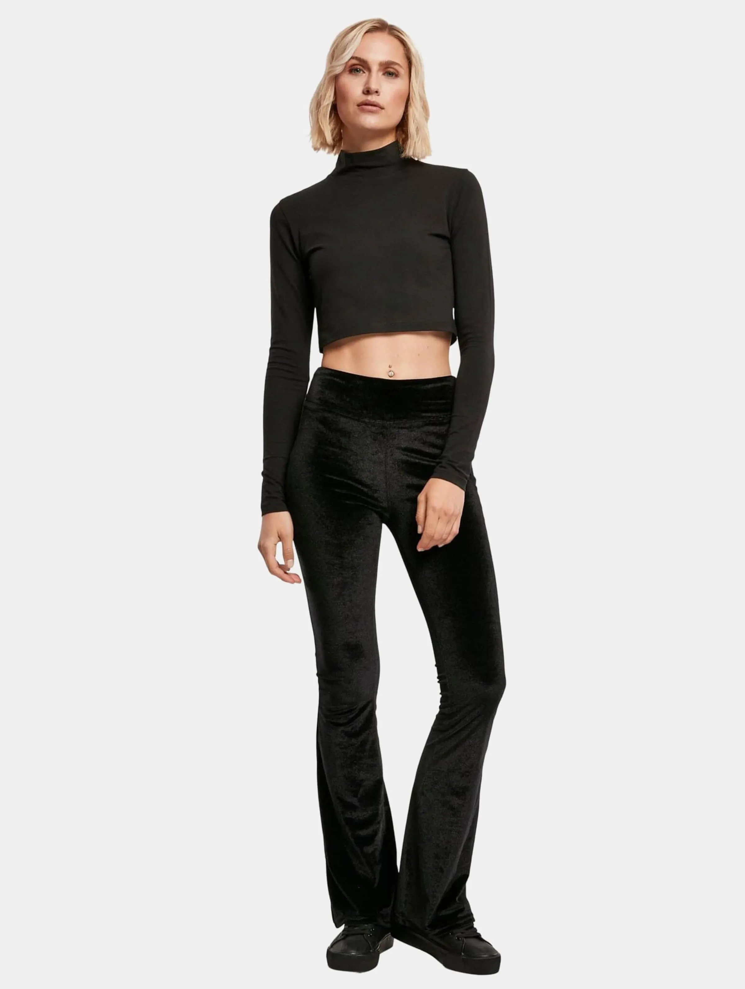Urban Classics Ladies Organic Cropped Turtelneck