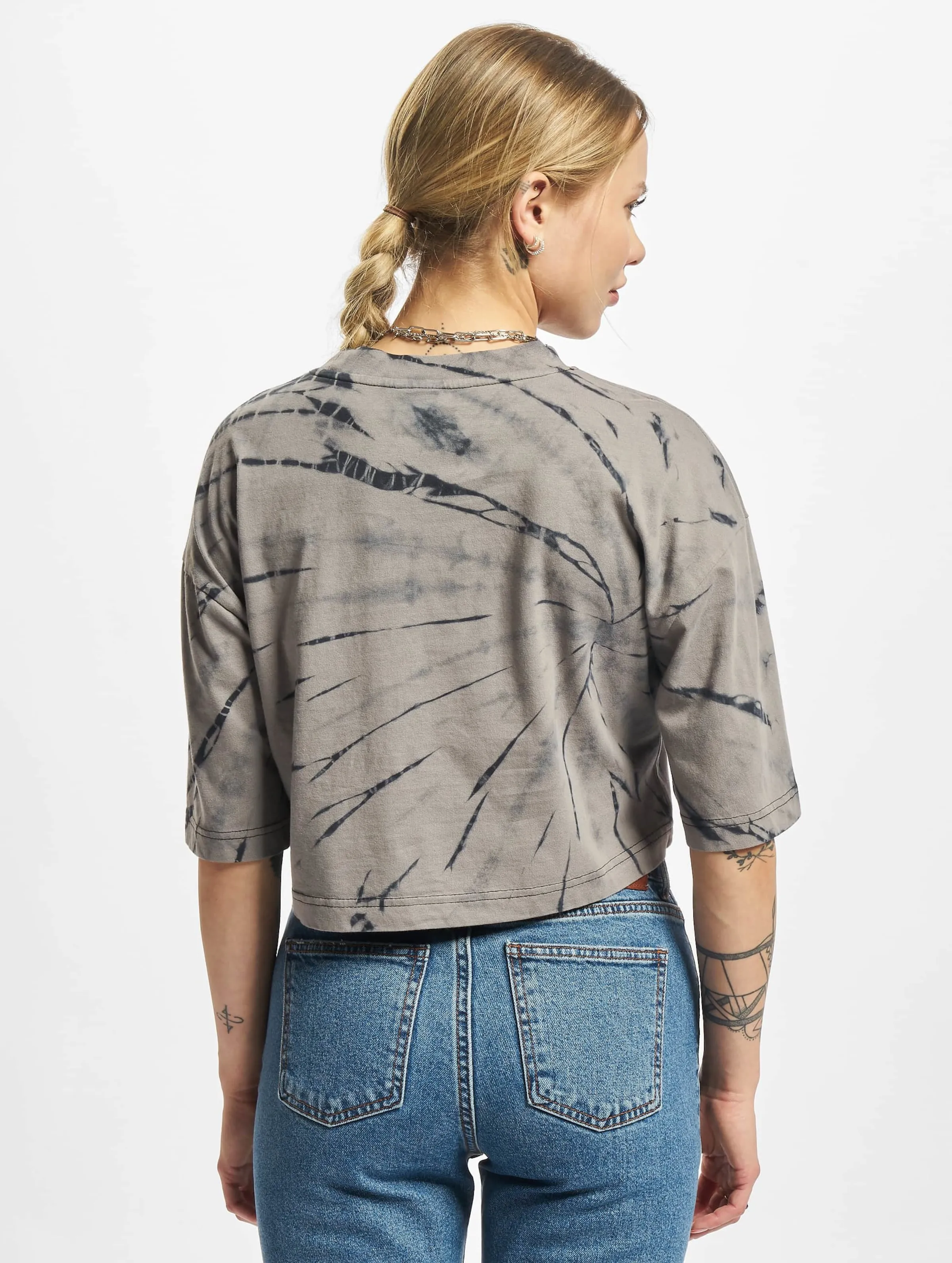 Urban Classics Ladies Oversized Cropped Tie Dye