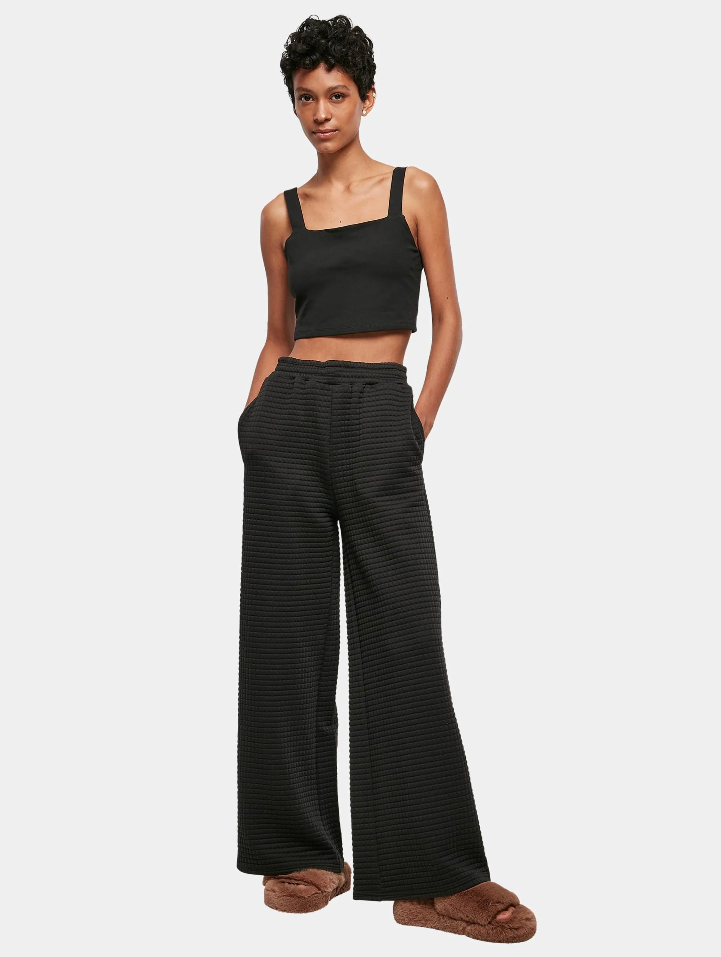 Urban Classics Ladies Quilte Wide Leg
