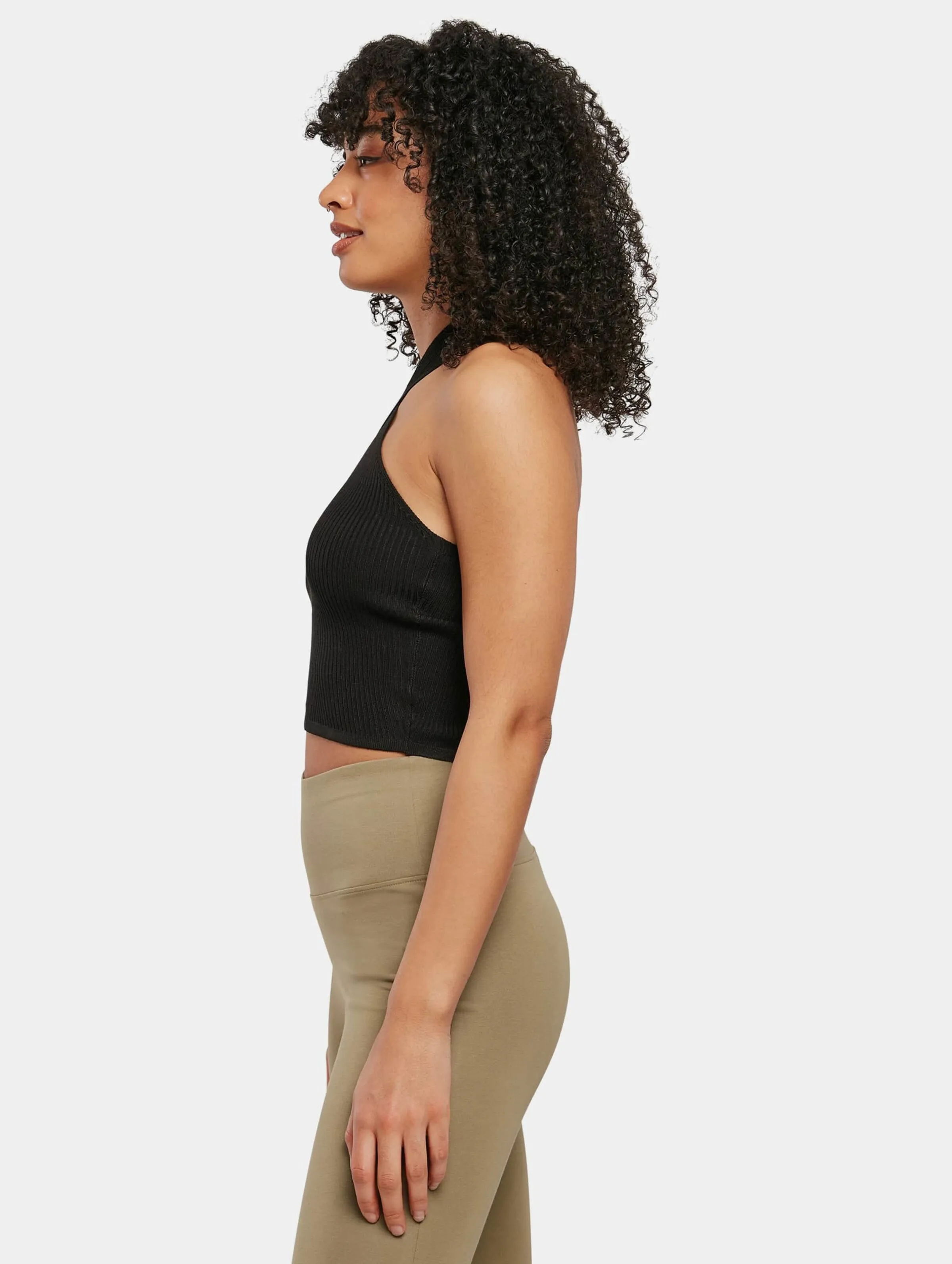 Urban Classics Ladies Rib Knit Crossed Neckholder