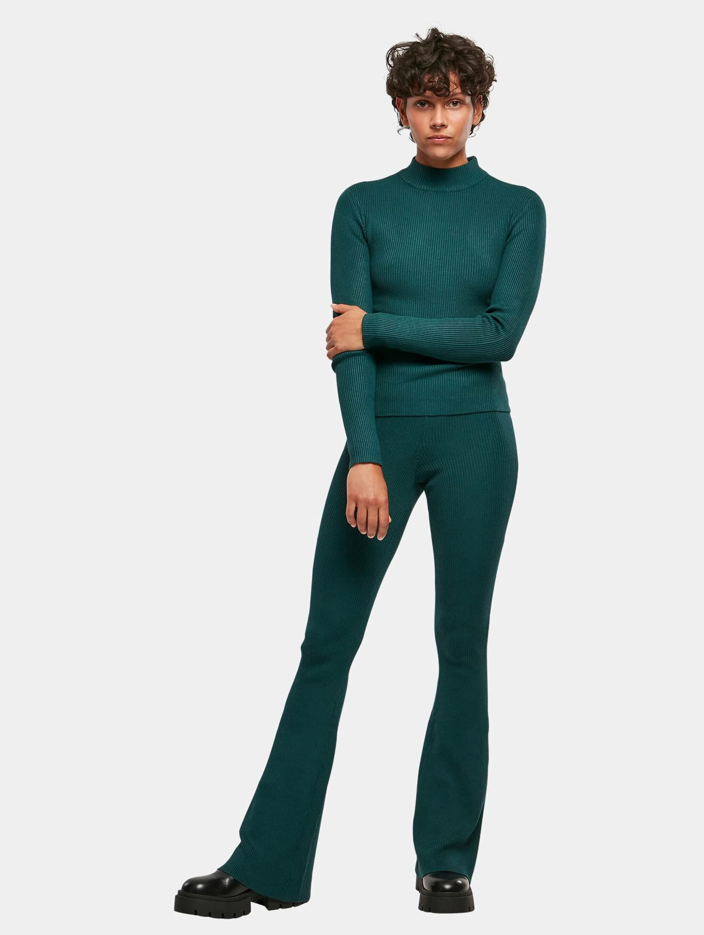 Urban Classics Ladies Rib Knit Turtelneck