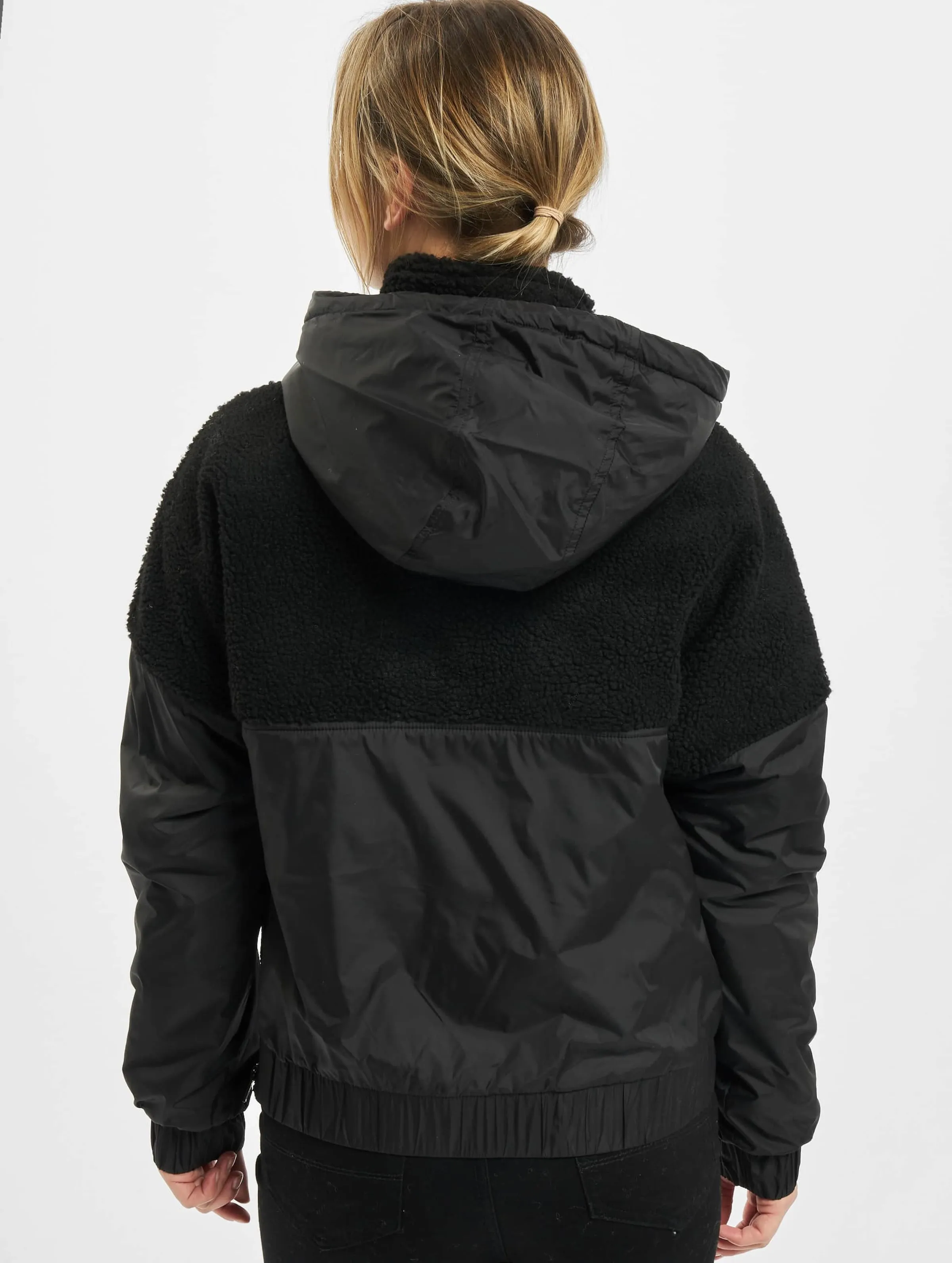 Urban Classics Ladies Sherpa Mix Pull Over