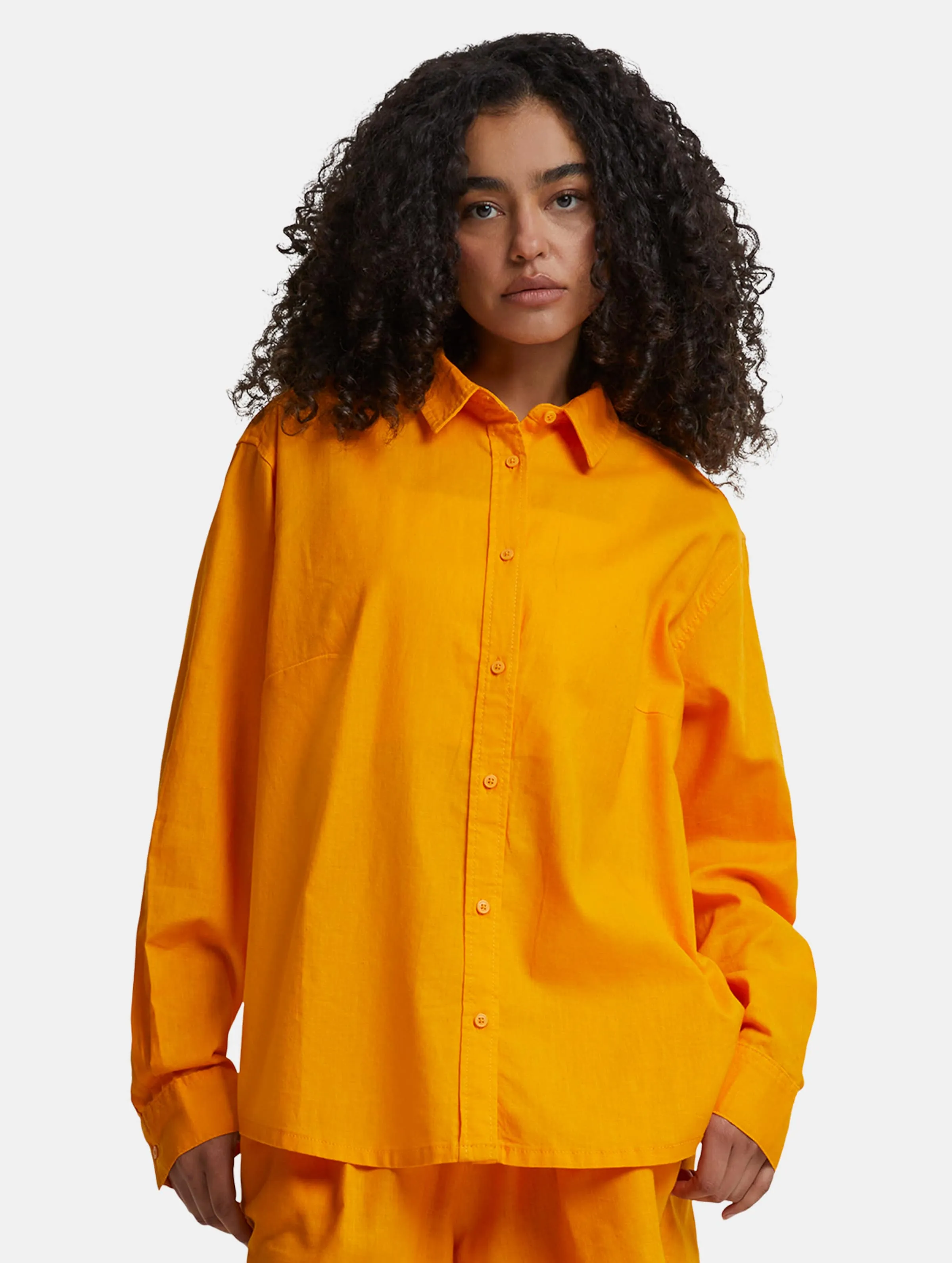 Urban Classics Urban Classics Ladies Linen Mixed Oversized Blusen