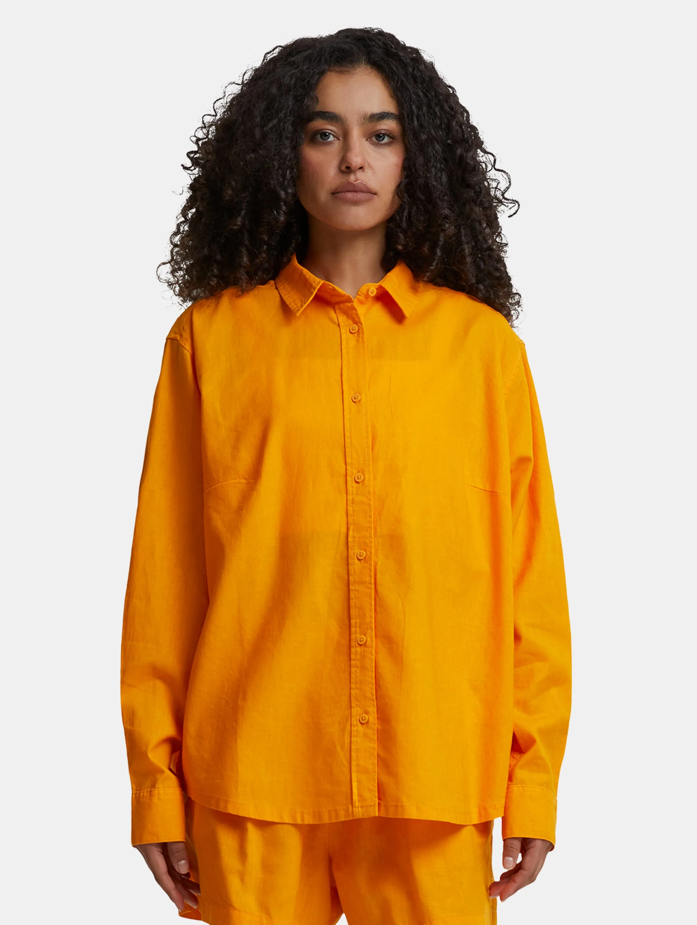 Urban Classics Urban Classics Ladies Linen Mixed Oversized Blusen