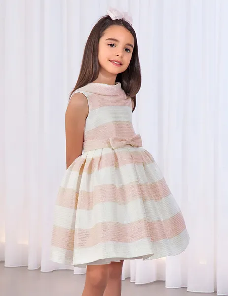vestido rayas fantasia rosa 5012 abel y lula