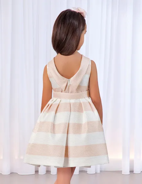 vestido rayas fantasia rosa 5012 abel y lula