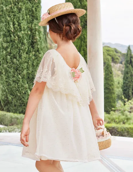 vestido tul volante 5018 abel y lula