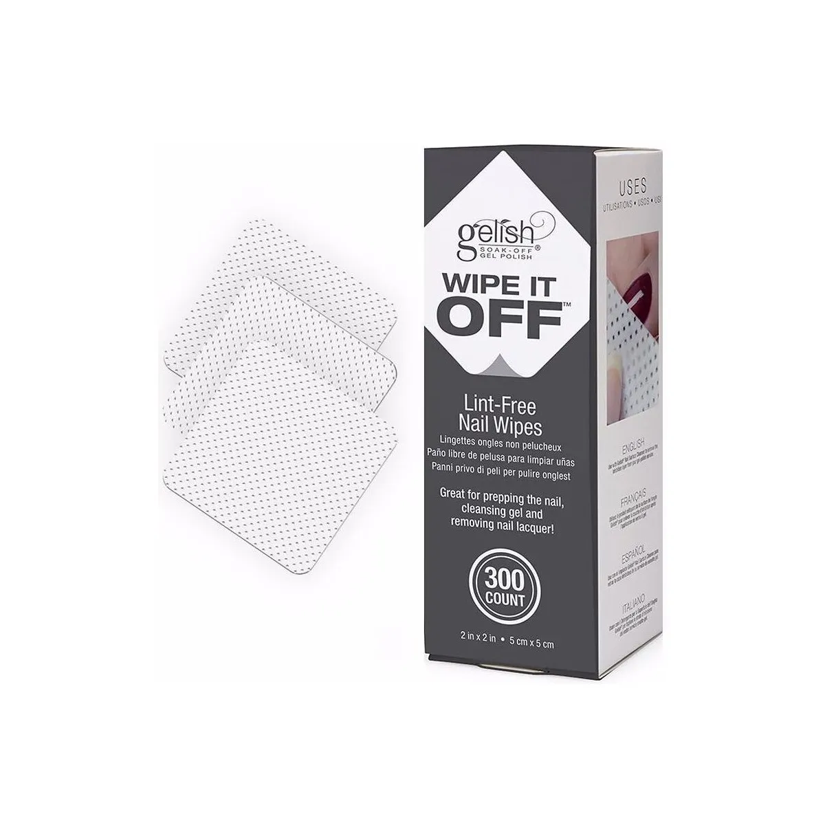 WIPE IT OFF LINTFREE NAIL WIPES