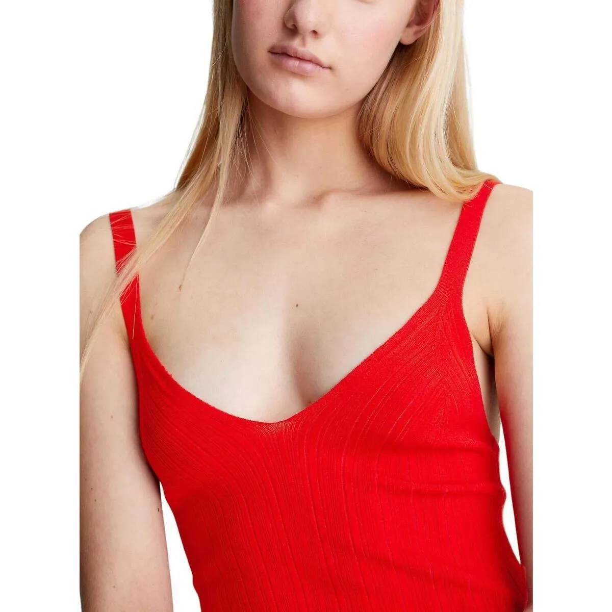 WOVEN LABEL SWEATER DRESS
