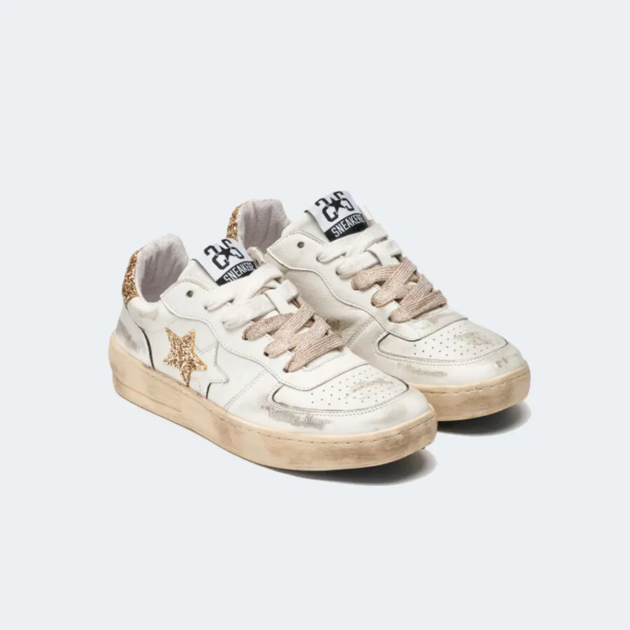 Zapatillas 2STAR SNEAKERS PADEL PELLE BIANCA DETTA