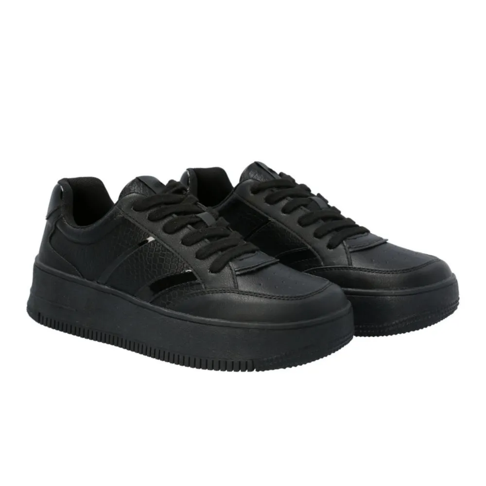 Zapatillas Urbanas Hush Puppies Para Mujer Caco Negro