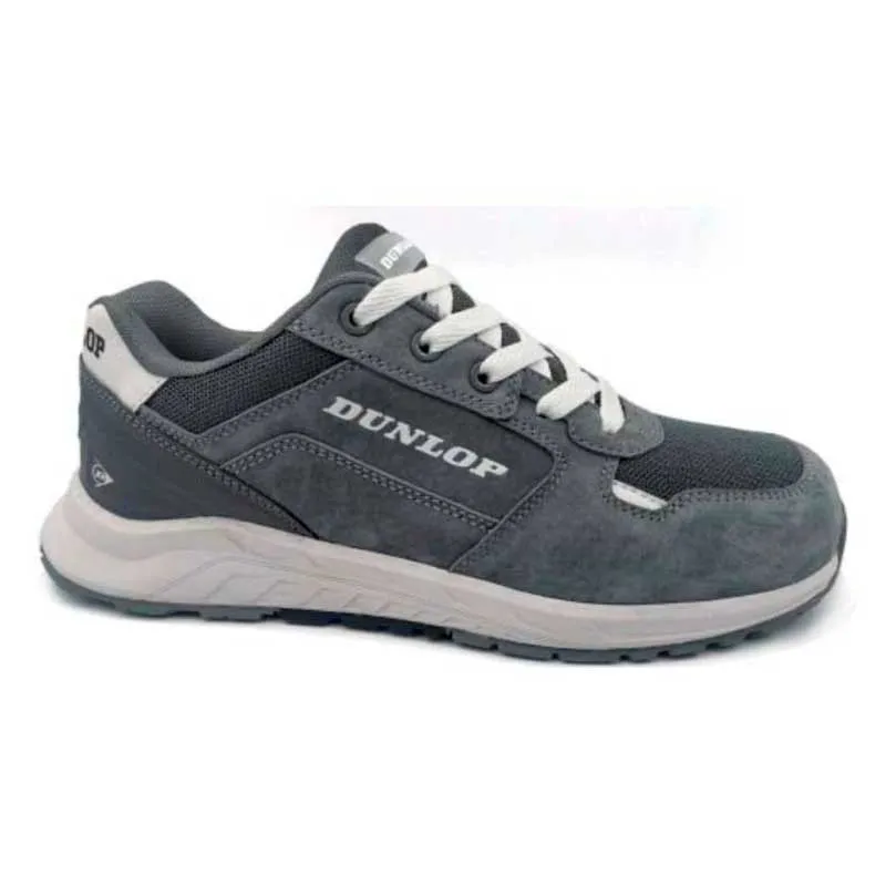 ZAPATO DE SEGURIDAD GRIS DE ANTE Y MESH STORM S3  DUNLOP