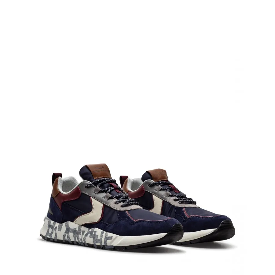 Zapatos Hombres Sneakers VOILE BLANCHE Club16 Navy Burgund 1C04 Azul Oscuro
