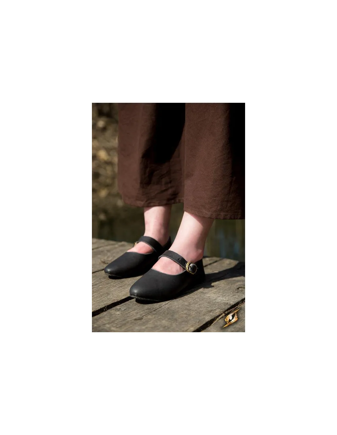 Zapatos medievales Astrid negros para mujer