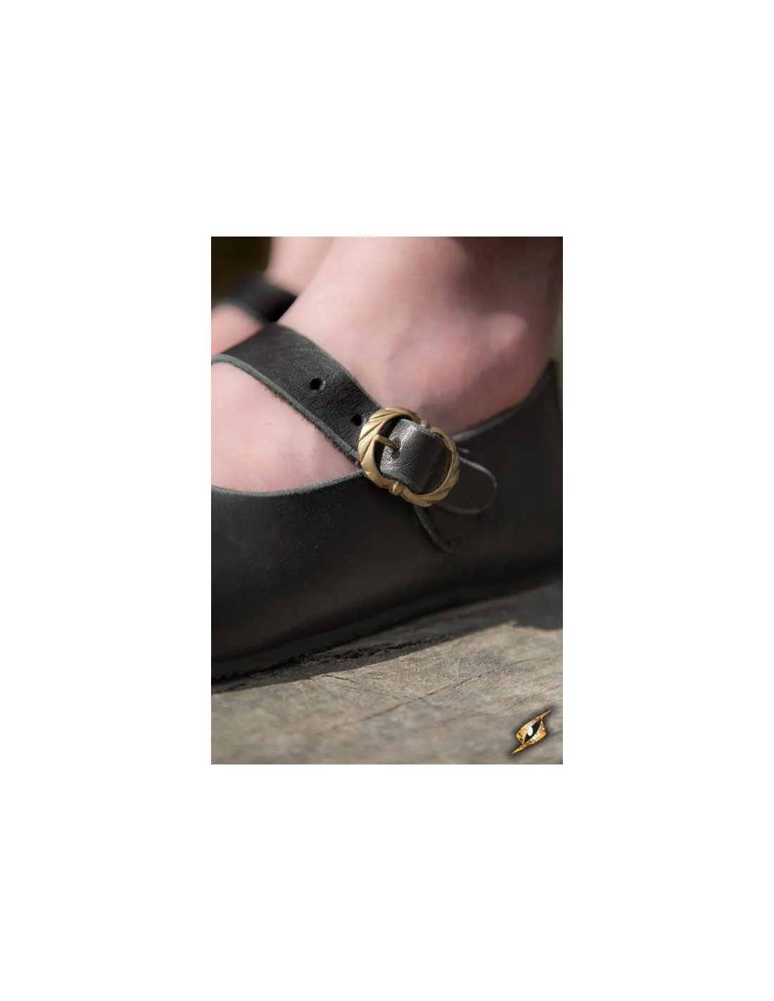 Zapatos medievales Astrid negros para mujer