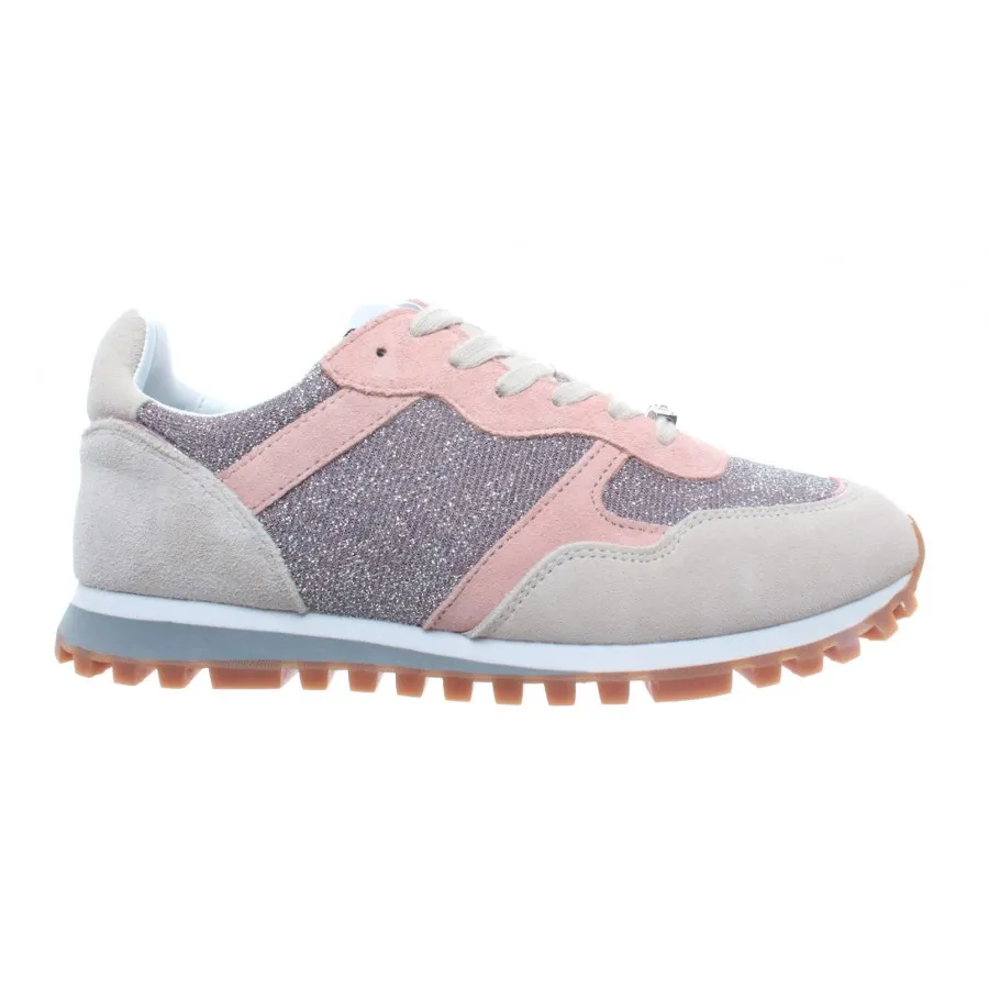 Zapatos Mujer Sneaker LIU JO Milano Alexa Running White Pink Nuevos