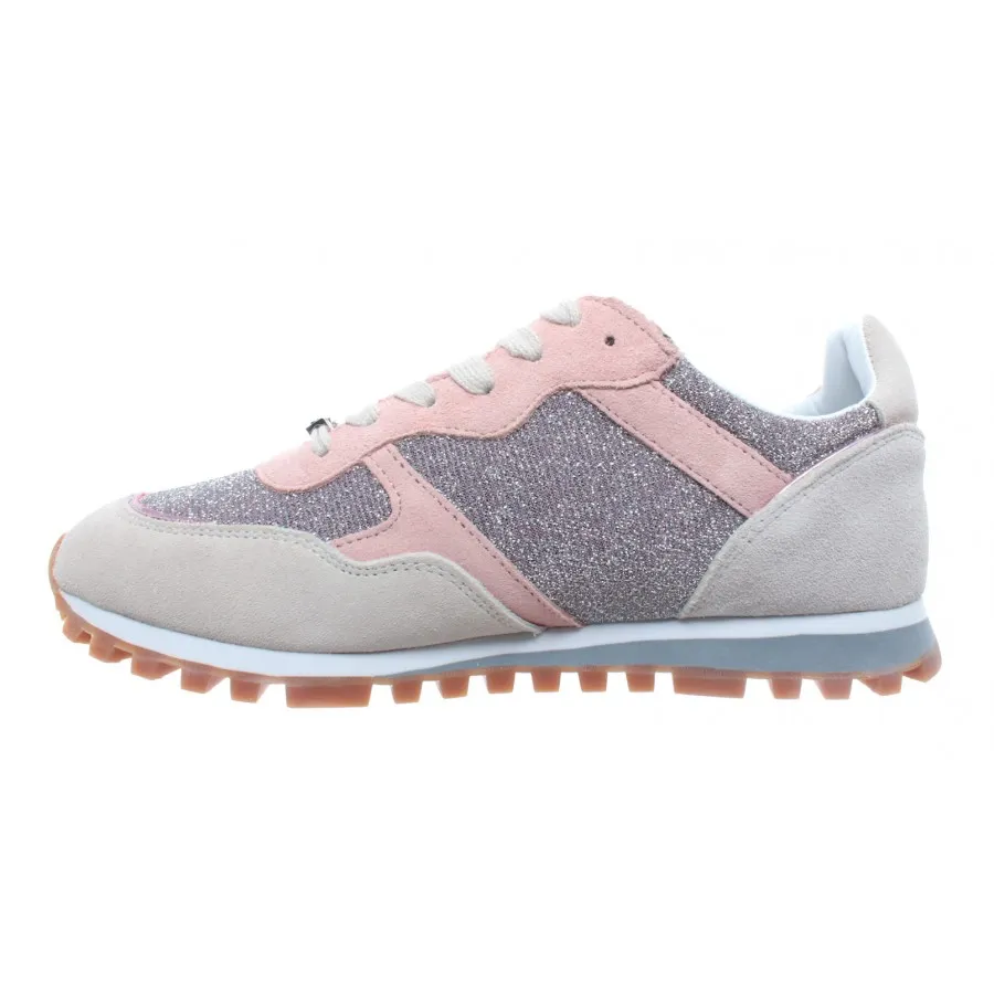 Zapatos Mujer Sneaker LIU JO Milano Alexa Running White Pink Nuevos